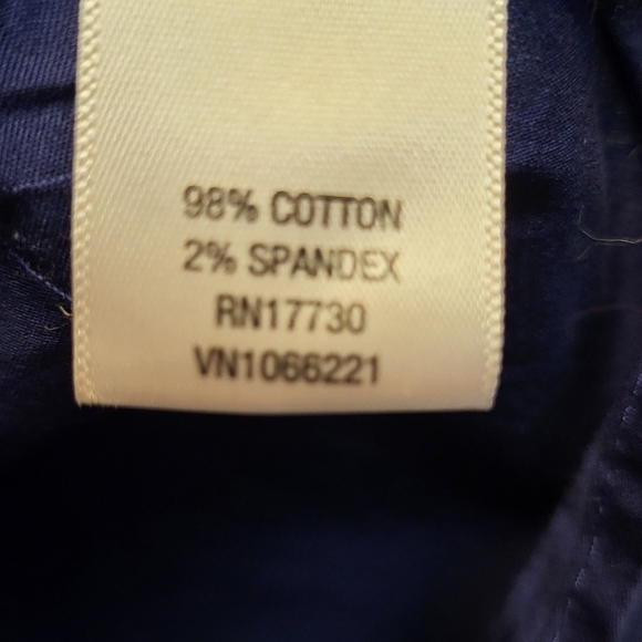 Merona Royal Blue Button Down Shirt Fitted Classic Top - Size XL - Picture 4 of 5